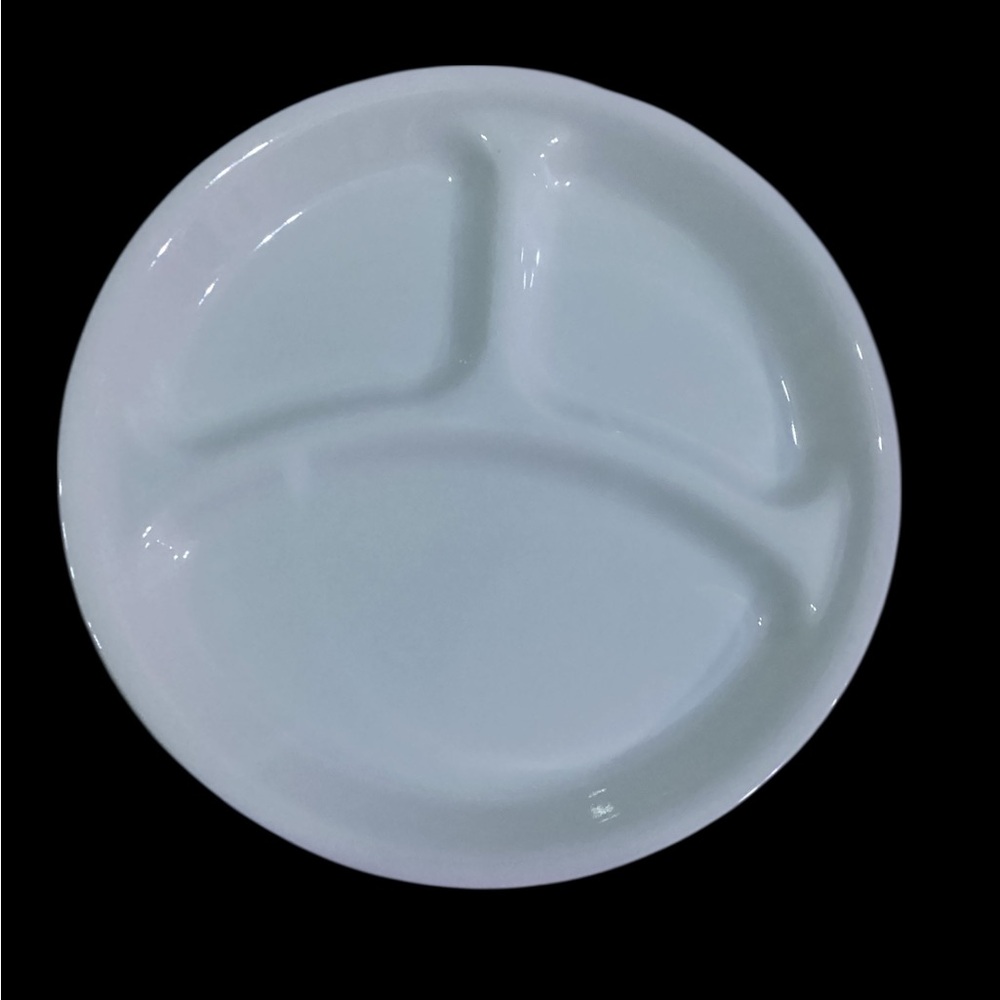 Corelle Winter Frost White Divided Dinner Plate 10.25” Vitrelle Glass